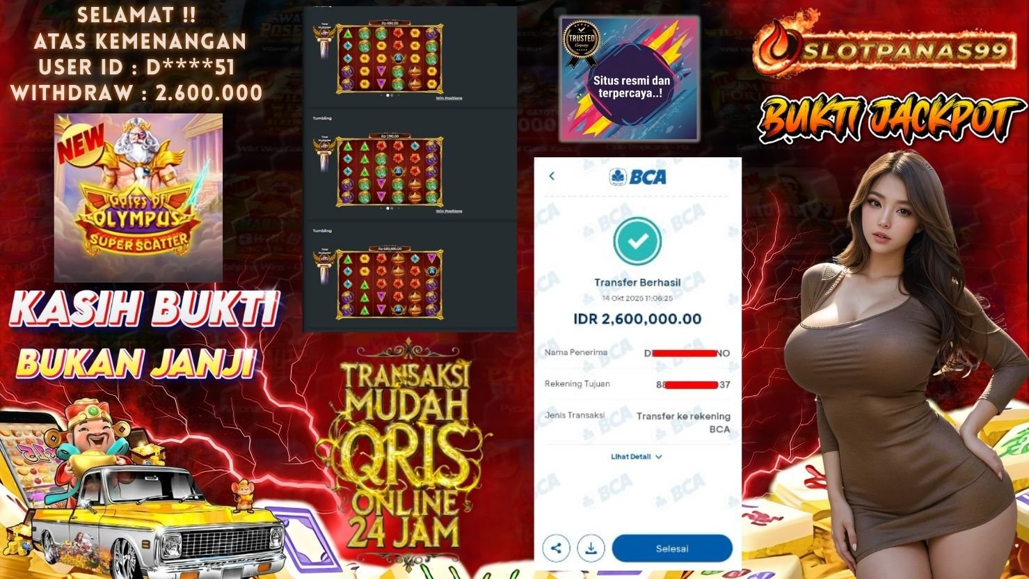 SLOTPANAS99 JACKPOT SLOT GATES OF OLYMPUS SUPER SCATTER